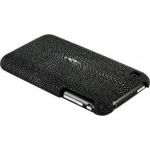 Genuine stingray leather iPhone case IPHONE-CP01 Black