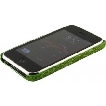 Genuine stingray leather iPhone case IPHONE-CP01 Jade Green