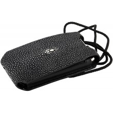 Genuine stingray leather iPhone case IPHONE-CP02 Black