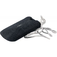 Genuine stingray leather iPhone case IPHONE-CP04 Black