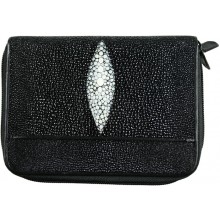 Genuine stingray leather bag ISB003 Black