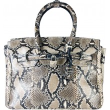 Genuine python snake leather bag ISSNB122-03PT Natural