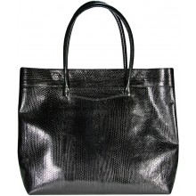 Genuine snake leather bag ISSNB123 Black