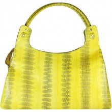 Genuine snake leather bag ISSNB125 Yellow