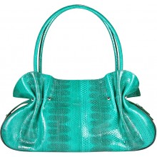 Genuine snake leather bag ISSNB301 Navy Blue