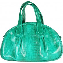 Genuine snake leather bag ISSNB303 Navy Blue