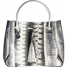 Genuine snake leather bag ISSNB500 Bone