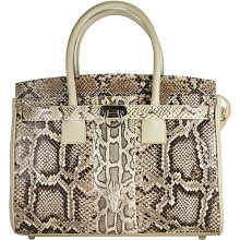 Genuine python snake leather bag ISSNB666PT Natural