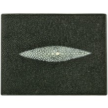 Genuine stingray leather wallet ISW007 Black