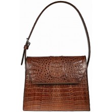 Genuine alligator leather bag JCM91 Brown