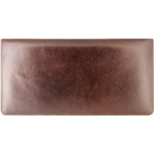 Genuine cow leather wallet JS1628 Brown