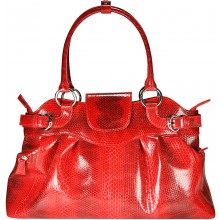 Genuine snake leather bag JSNB024 Fire Red
