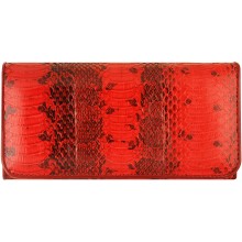 Genuine python leather wallet JSNW03L-PT Red