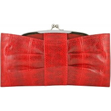 Genuine snake leather bag KTSNB018 Fire Red