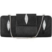 Genuine stingray leather bag KTSTB017 Black