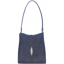 Genuine stingray leather bag LDR8 Blue