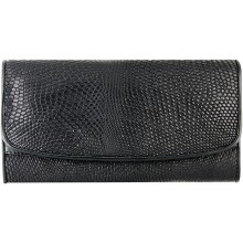 Genuine lizard leather wallet LIZW30L Black