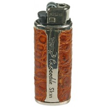 Genuine alligator leather lighter holder LTCM Tan