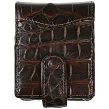 Genuine crocodile leather lipstick case LW01 Maroon