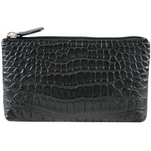 Genuine crocodile leather makeup / cosmetics bag MAKEUPBAG001 Black
