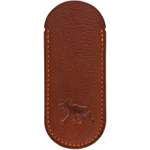 Genuine moose leather knife case MOOSEKN001 Brown