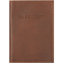 Genuine moose leather passport holder MOOSEPAS408 Brown