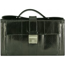 Genuine Sea snake leather gun bag MSN26 Black