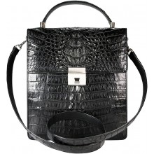 Genuine alligator leather briefcase MZCM15-S Black