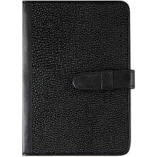 Genuine stingray leather passport cover NB20 Black