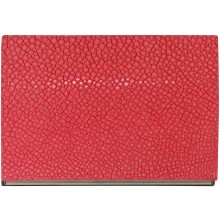 Genuine stingray leather card holder NB25-1SA Pink