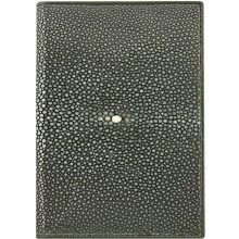 Genuine stingray leather passport holder NB7SA Black