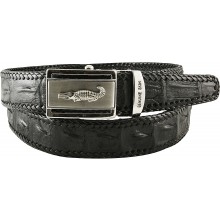 Genuine crocodile leather belt NCB01-15 Black
