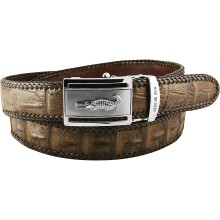 Genuine crocodile leather belt NCB01-15 Brown