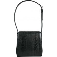 Genuine ostrich leather bag NSOLM02 Black
