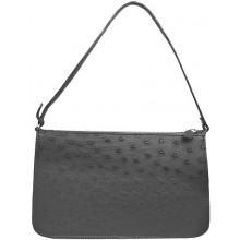 Genuine ostrich leather bag OSBAG001 Black