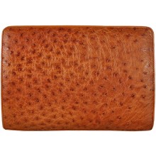 Genuine ostrich leather handbag / gun bag OSBAG081 Peanut