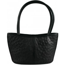 Genuine ostrich leather bag OSBAG126 Black
