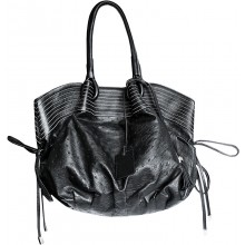 Genuine ostrich leather bag OSBAG138M Black