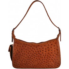 Genuine ostrich leather bag OSBAG182 Peanut