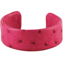 Genuine ostrich leather bracelet OSBRAS01-20 Pink