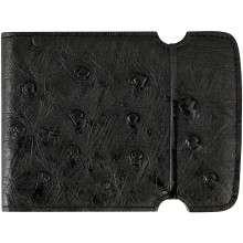 Genuine ostrich leather cash cover OSCCOV01 Black