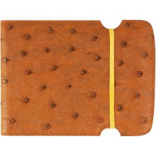 Genuine ostrich leather cash cover OSCCOV01 Brown