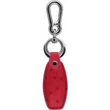 Genuine ostrich leather key ring OSKH50 Pink