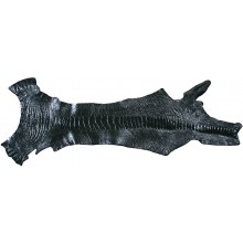 Genuine ostrich leg skin OSSKIN002 Black