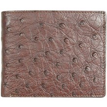 Genuine ostrich leather wallet OSSW001 Brown