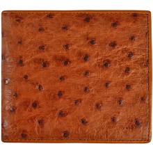 Genuine ostrich leather wallet OSSW002 Peanut