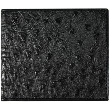 Genuine ostrich leather wallet OSSW004 Black