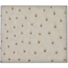 Genuine ostrich leather wallet OSSW016 White