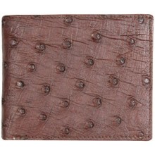 Genuine ostrich leather exclusive wallet OSSW501E Brown