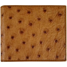 Genuine ostrich leather exclusive wallet OSSW516E Chestnut